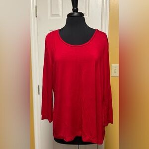 CATOs - Chic Red Long Sleeve Women's Top